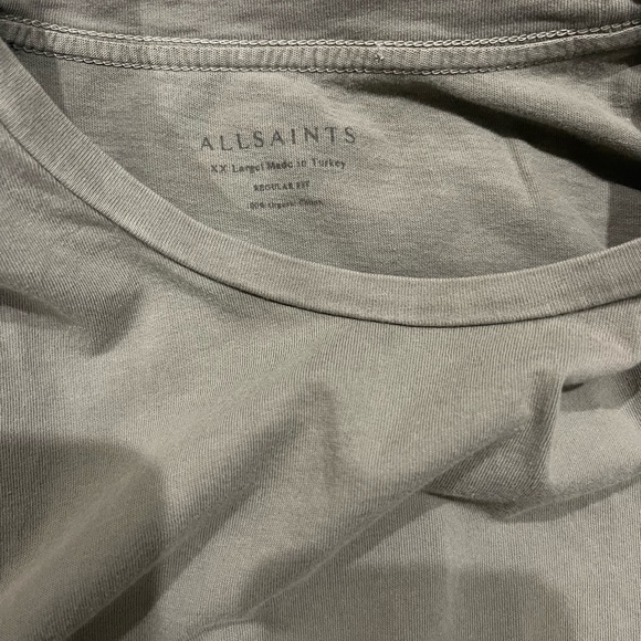 All Saints Casa Crew Neck Ramskull Shirt - Picture 5 of 5